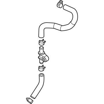 Kia 25435AT000 HOSE ASSY-RADIATOR, U