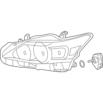 Lexus 81170-76012 Headlamp Unit Assembly, Left