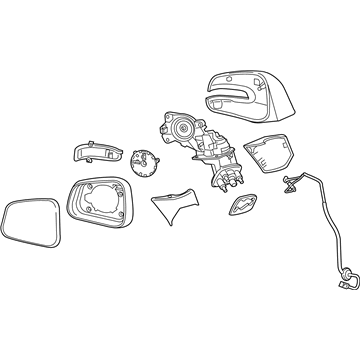 GM 95373994 Mirror Assembly