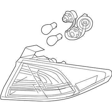 Hyundai 92401-G2050 Lamp Assembly-Rear Combination Outside, LH