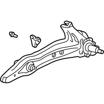 Honda 52370-S04-G81 Arm, Right Rear Trailing (Drum)