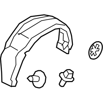 Ford DT1Z-61278B50-F Wheelhouse Liner