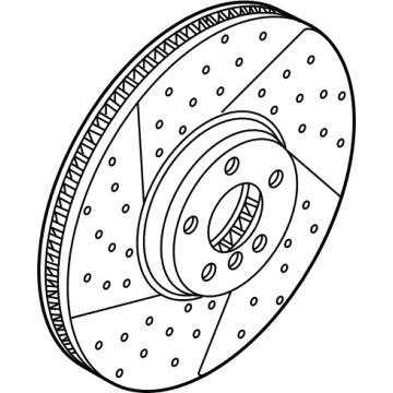 BMW 34-10-6-895-647 BRAKE DISC VENTIL.W.PUNCHED