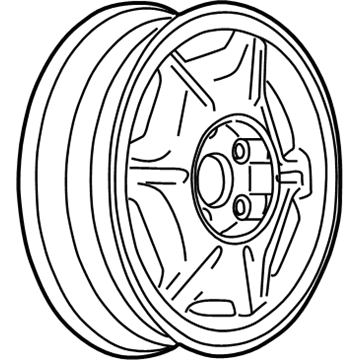 GM 9593576 Wheel Rim Silver