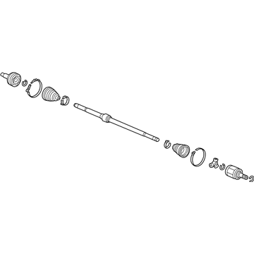Honda 44306-TT1-A01 Driveshaft Assembly, Driver Side