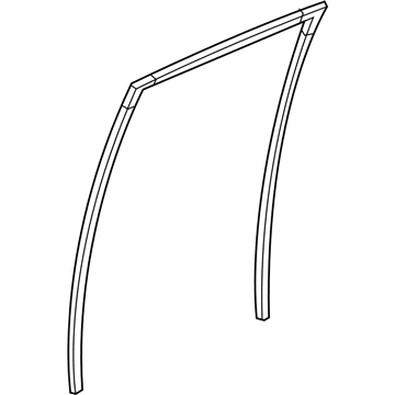 Honda 72775-TG7-A02 Runchannel, Left Rear Door