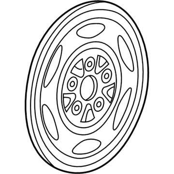 Mopar 5GU04S4AAA Steel Wheel