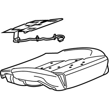 GM 23313739 Seat Cushion Pad