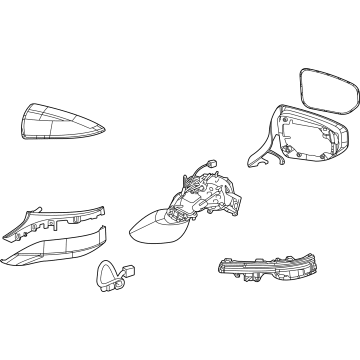 Lexus 87940-24651-J0 Mirror Assembly, Outer R