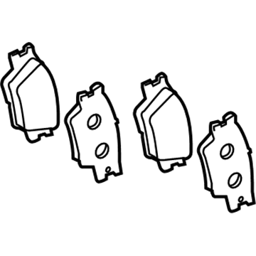 Lexus 04466-42060 Rear Disc Brake Pad Kit