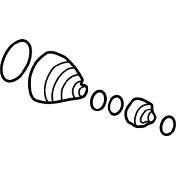 Hyundai 49509-29L00 Boot Kit-Front Axle Wheel Side LH