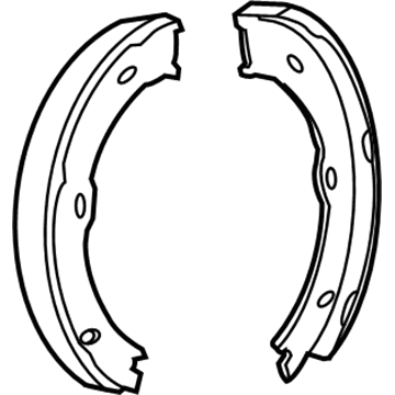 Mopar 68019140AB Parking Brake Rear Shoes