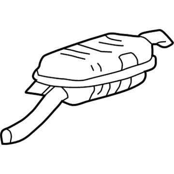 BMW 18-12-1-742-962 Rear Muffler Right