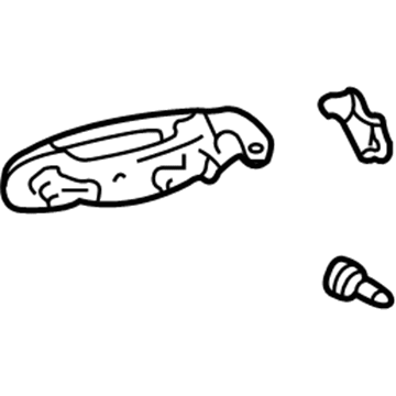 Toyota 69210-08010-J0 Handle, Outside