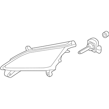 Hyundai 92201-A5010 Front Driver Side Fog Light Assembly