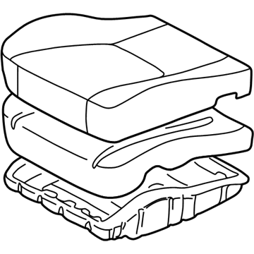 Toyota 71410-02241-E1 Cushion Assembly, Front Seat, RH