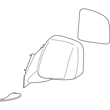 Nissan 96302-3LM0D Mirror-Skull Cap LH