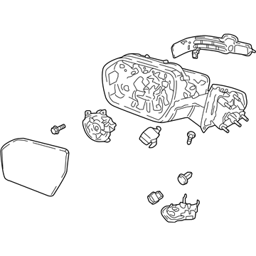 Ford JL7Z-17683-BB Mirror Assembly