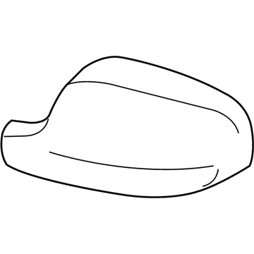 BMW 51-16-7-238-047 Outside Mirror Cover Cap, Primed, Left