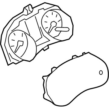 Nissan 24810-5RL0A Instrument Cluster Speedometer