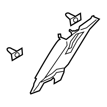 Ford DP5Z-5424356-LD Upper Center Pillar Trim