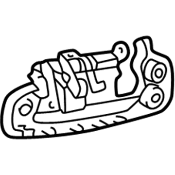 Toyota 69220-42020-E0 Front Door Outside Handle Assembly Left