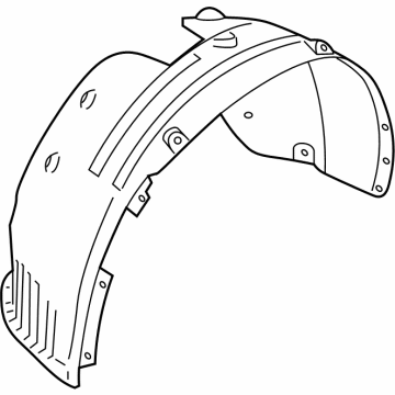 Hyundai 86812-S1500 GUARD ASSY-FRONT WHEEL, RH