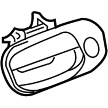 Mopar 1MZ84VCDAM Handle-Front Door Exterior