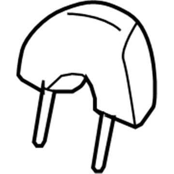 Honda 81140-SAA-Q42ZF Headrest Assy., FR. *NH167L* (GRAPHITE BLACK)