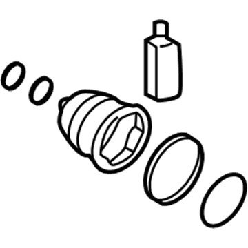 Hyundai 49583-C1350 Boot Kit-Front Axle Differential Side RH