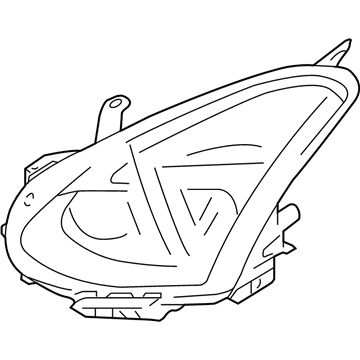 Nissan 26075-1VK0A Headlamp Housing Assembly, Driver Side