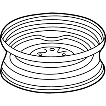 Acura 42700-SL5-A51 Disk, Wheel (15X4T) (Black) (Kanai)