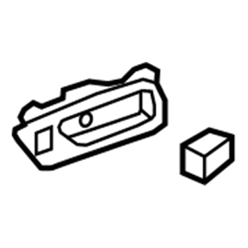 Lexus 67608-50230-C0 Rear Door Inside Handle Sub-Assembly, Left