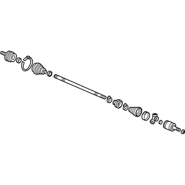 Honda 44306-S5T-A50 Driveshaft Assembly, Driver Side