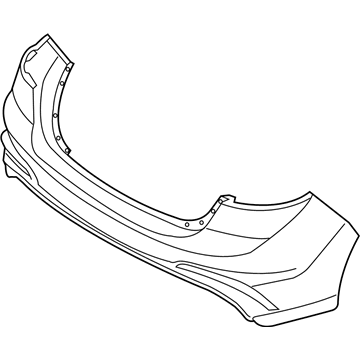 Hyundai 86611-F2500 Rear Bumper Cover, Upper