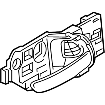 Honda 72160-T5R-A01ZB Handle Assembly (Apex Silver)