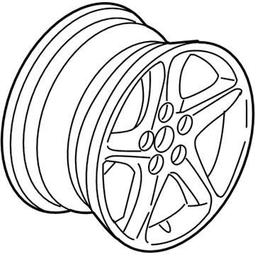 Acura 42700-S6M-A03ZA Disk, Aluminium Wheel (Hitachi) (16X6 1/2Jj) (Blade Silver Metallic-Z)