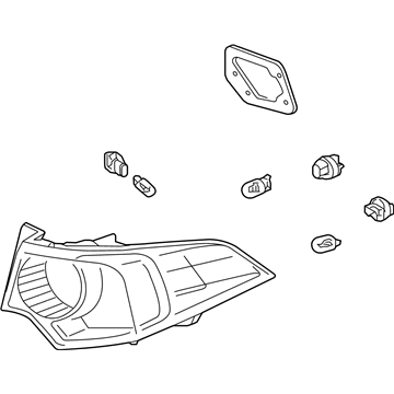 Acura 33500-TL0-A11 Taillight Assembly, Passenger Side