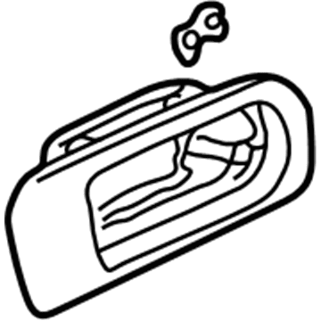 Honda 72120-S5A-003ZB Handle Assembly, Right Front Inside (Medium Taupe)