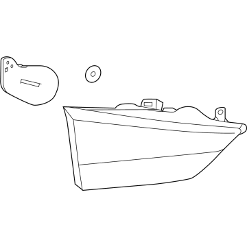 Lexus 81581-48220 Lens & Body, Rear Lamp