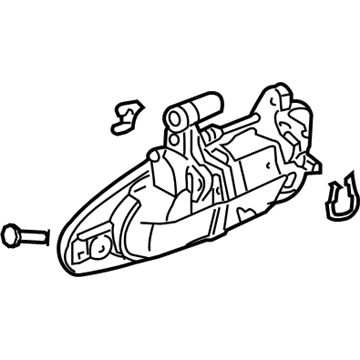 Honda 72180-SDN-A01ZL Handle Assembly, Left Front Door (Outer) (Cool Blue Metallic)