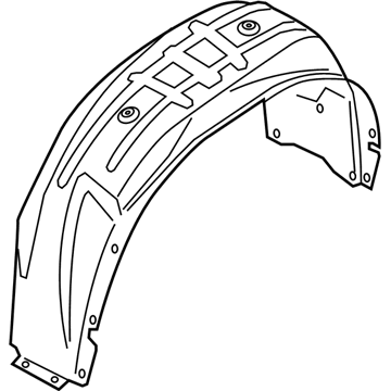 BMW 51-71-7-333-527 Cover, Wheel Housing, Rear Left