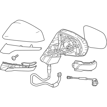 Lexus 87940-0E263-C1 Mirror Assembly, Outer R