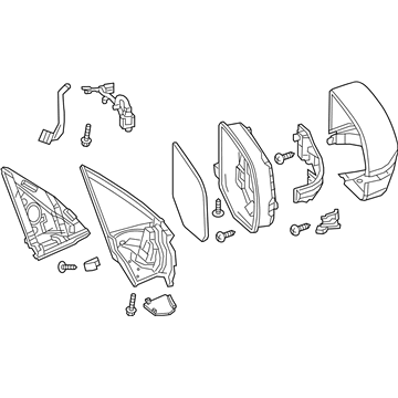 Acura 76200-TZ5-A14ZB MIR, R. DR *NH782M*