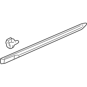 Acura 75323-S0K-A01ZP Protector, Left Rear Door (Aegean Blue Pearl)