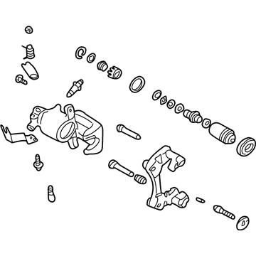 Infiniti 44011-5Y51A CALIPER Assembly-Rear LH, W/O Pads Or SHIMS