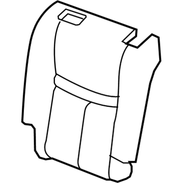 Nissan 88670-4BA2A Trim Assembly - Rear Seat Back, LH