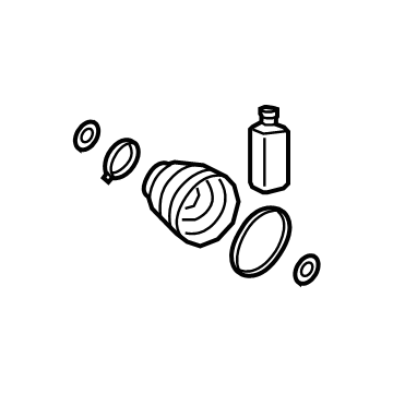 Hyundai 49583-C5230 Boot Kit-FR Axle Diff Side, LH