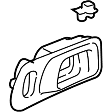 Honda 72165-S9V-A01ZE Case, Left Front Inside (Dark Gray)