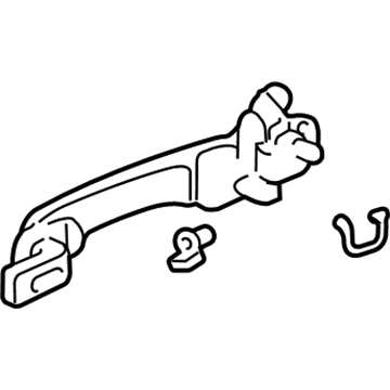 Honda 72140-S9V-A11ZA Handle Assembly, Right Front Door (Outer) (Steel Blue Metallic)